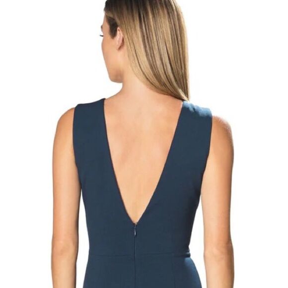 DRESS THE POPULATION Leighton Sleeveless Evening Gown Mermaid Blue Size XXL New - Picture 6 of 11